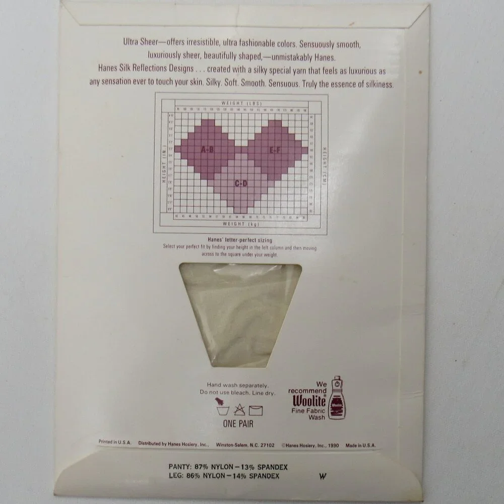 Hanes Silk Reflections Sheer Collection / Shimmer Control Top Pantyhose 4 Pair